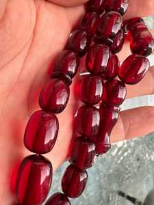 Cuentas de oración islámicas de resina, misbaha, rosario musulmán, tasbih hecho a mano, cuentas de oración de resina, cuentas de oración de resina roja hechas a mano, tasbih. - Product Image 4