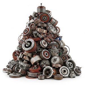 Material de desmantelación a granel con chatarra de motores eléctricos usados de bombas, ventiladores y maquinaria para la recuperación de metales para exportación - Product Image 2