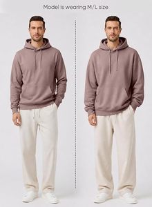 OEM/ODM Heavy Weight Blank Men's Oversized Hoodies & Sweatshirts <b>Thick</b> <b>Fleece</b> with Custom Logo Print Loose Fit for Winter Season - Product Image 5
