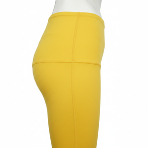 Leggings de yoga taille haute en nylon respirant, imprimé uni, tendance, décontractés, d'été, avec effet froncé aux fesses et taille élastique - Product Image 6