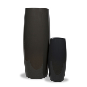 Ensemble de pots de fleurs en fibre de verre écologiques minimalistes modernes avec trous de drainage, légers et durables pour une utilisation en intérieur/extérieur, maison et jardin - Product Image 1