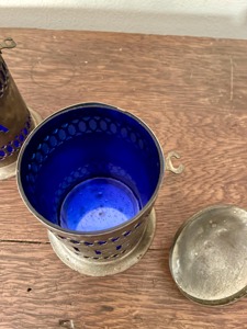 Vintage Gold Metal Tea Coffee Container with Cut Work Design Jar Useful For <b>Pantry</b> Organization And Daily Use Storage From India - Product Image 5