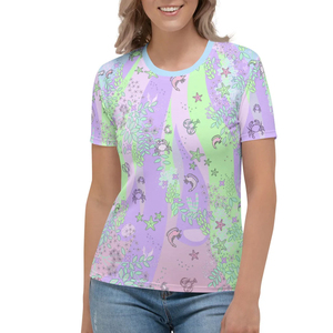 T-shirts de sublimation pour femmes à prix raisonnable, très demandés, faible MOQ, nouvelle version tendance, meilleur t-shirt de sublimation pour femmes - Product Image 1