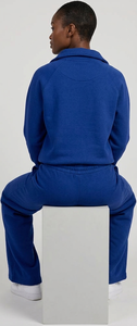 Women's Jogging Tracksuit / Women Drop Shoulder Half Zipper Loose Fit Sweatpants <b>Side</b> Pockets Winter Tracksuit Ladies - Product Image 3