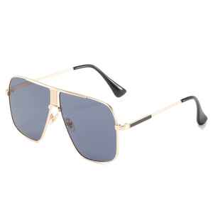 Lunettes de soleil carrées de luxe en métal RTS Fashion, grandes, verres PC UV400, monture complète, unisexe, pour extérieur, tendance 2026 - Product Image 3