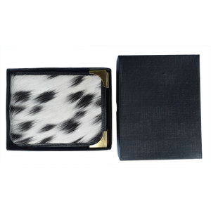 Portefeuille en cuir de vachette véritable pour homme, qualité supérieure, fait main, portefeuille à double pli, portefeuille en cuir tendance - Product Image 1