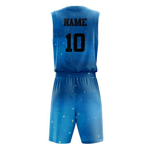 Ensemble de vêtements de basketball personnalisés pour adultes, grande taille, uniforme réversible, impression par transfert thermique pour toute l'équipe, 100% polyester, impression sublimée - Product Image 2