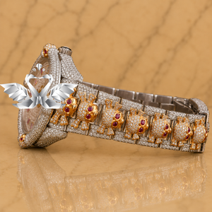 Luxury Jewelry Style Moissanite Diamond Watch Men Stainless Steel Bracelet Watch - Product Image 3