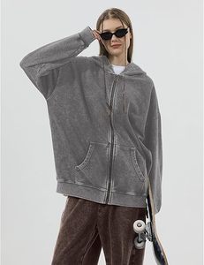 <b>Men's</b> Regular Fit Acid Wash Pullover Hoodie Solid <b>Grey</b> Casual Sweatshirt Kangaroo Pocket 100% Cotton Fleece Eco-Friendly Winter - Product Image 5