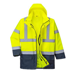 Chaqueta de Trabajo de Alta Visibilidad con Descuento por Volumen, 100% Poliéster, Impermeable, Fluorescente, Reflectante, Certificada CE - Product Image 1