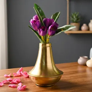 Florero Metálico para Decoración del Hogar, Macetero Decorativo de Mesa, Florero Moderno para Sala de Estar, Dormitorio, Oficina, Mesa de Centro - Product Image 6