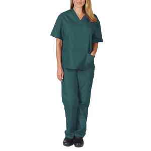 Medical Denim Scrub Suit Nurse Hospital Uniform <b>Set</b> <b>Doctors</b> Breathable Quick Dry Plus Size Men's OEM Service - Product Image 6