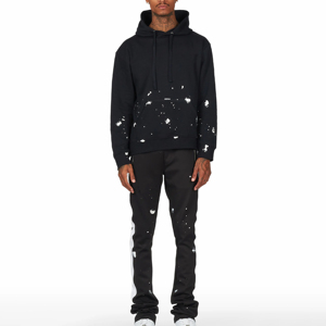 Ensemble de survêtement coupe-vent personnalisé pour homme : pantalon et sweat-shirt zippés en polyester, deux pièces - Product Image 5