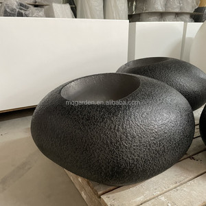 Vasi da giardino, nồi lớn De Fleur, chậu hoa lớn ngoài trời Bắc Âu Quả Cầu Lớn trồng sợi thủy tinh bê tông nồi ngoài trời lớn - Product Image 4