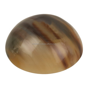 Cuenco Decorativo de Cuerno de Búfalo de 10 Pulgadas Hecho a Mano, Superficie Pulida Ecológica para Comedor Rústico y Decoración de Interiores para Fiestas - Product Image 3