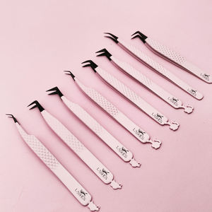 Pinces à extensions de cils Teejay, emballage personnalisé avec logo d'usine, meilleur prix, pinces OEM/ODM - Product Image 4