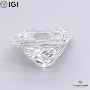 Diamant cultivé en laboratoire CVD de couleur E, clarté VVS1, 4,01 carats, pour pendentif d'élégance classique, forme princesse, certifié IGI - Product Image 3
