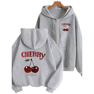 Sweat-shirts à capuche pour femmes, élégants, hiver, écologiques, respirants, color block, doublés, imprimés, en Spandex/Polyester, décontractés, ODM - Product Image 1