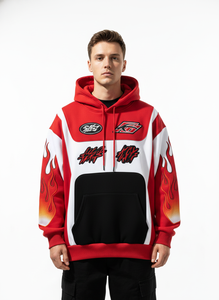 Sports Racers Inspired Unisex Windproof Breathable Cotton Tracksuit Hoodies Sweatshirt Streetwear Winter Print Hoodie - Product Image 4