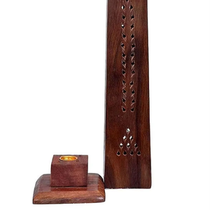 Brûleur à bakhoor en bois fait main pour parfumer la maison, brûleur à bakhoor traditionnel en bois pour la décoration parfumée des restaurants à bas prix - Product Image 5