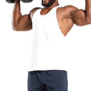 Débardeurs pour hommes sur mesure, grande taille, col en V, de haute qualité, pour le fitness, le sport, la gym, respirants, séchage rapide, écologiques - Product Image 4