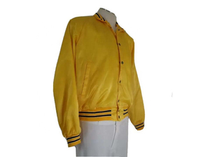 Chaqueta de Satén Marrón para Hombre, Corte Regular, Estilo Casual, para Otoño, Cuello Camisero, Cierre de Botones, Color Sólido - Product Image 2