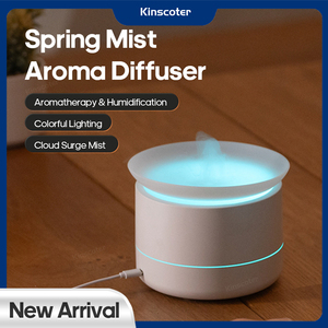 ミストサージスプレーアロマディフューザー200mlUSB静かなデスクトップエッセンシャルオイル加湿器噴霧器<span class=keywords><strong>LED</strong></span>カラフルなナイトランプ付き - Product Image 2