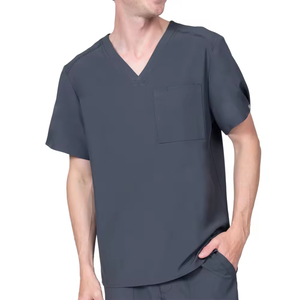 Uniformes Médicos de Verano Personalizados con Logotipo, Conjuntos de Uniformes Médicos de Spandex de Alta Calidad para Hombre, Impresión por Sublimación - Product Image 3