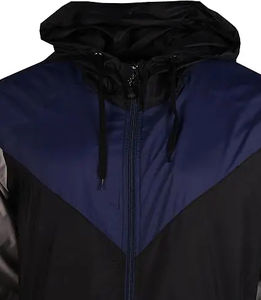 Survêtement coupe-vent pour homme de qualité supérieure, fabrication en usine, logo personnalisé, vêtements d'entraînement, ensemble sportif décontracté deux pièces - Product Image 6