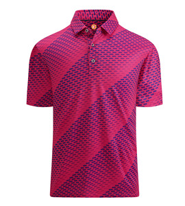เสื้อเชิ้ตผู้ชาย แขนสั้น ทรงเข้ารูป แห้งเร็ว ผ้าโพลีเอสเตอร์ 80% สแปนเด็กซ์ 20% พิมพ์ลายทั่วตัว ทรงโอเวอร์ไซส์ กันยับ - Product Image 4