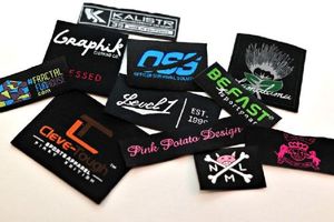 <b>Sew</b>-On Canvas Patch Rectangle Woven Fabric <b>Badge</b> for Clothing Hat Customization - Product Image 3