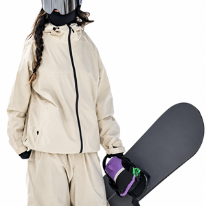 Traje de esquí personalizado al por mayor, impermeable, transpirable, elástico, con cremallera, conjunto de chaqueta y pantalones para snowboard, OEM, ODM, marca privada, invierno - Product Image 1