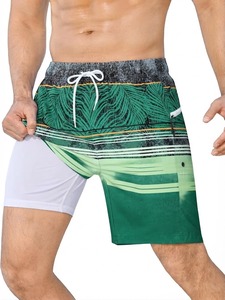 <b>Men's</b> Quick Dry Board <b>Shorts</b> With Pockets Sublimation Print Drawstring Waist Casual <b>Swim</b> Trunks <b>Patterned</b> Design - Product Image 5