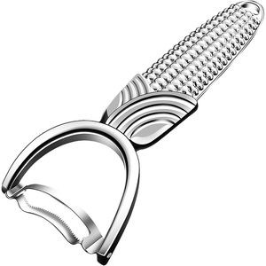 Éplucheur de maïs et outil à retirer les grains en acier inoxydable pour un maïs sur épi parfaitement préparé - Product Image 1