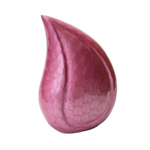 Suministros funerarios, urna de cremación en forma de lágrima, urnas de esmalte alto, precio barato, urnas de cenizas humanas de estilo americano de aluminio fundido hechas a mano - Product Image 1