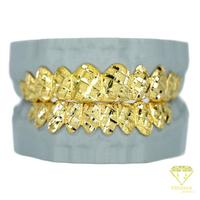 Grillz Hip Hop en Argent Sterling S925 Or Rose avec Diamants Facettés, Capuchons Dentaires Personnalisés à Face Ouverte, Bijoux Buccaux de Designer