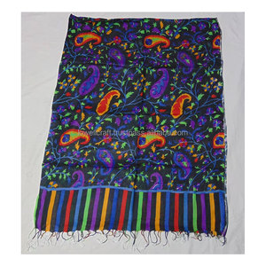 Silk Scarf Print Custom Designs Indian Paisley Print Pure Medium Silk Scarf Wrap for Women Elegant Designer Fashion Scarves - Product Image 5