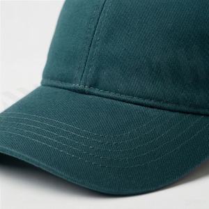 Casquette de baseball unisexe 6 panneaux en sergé de coton couleur unie, ajustée, taille adulte 58-60CM - Product Image 4