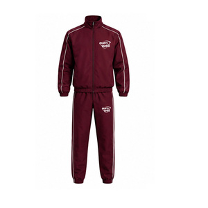 Conjunto de chándal cortavientos unisex con estampado personalizado, forro de malla ligero, ropa deportiva para gimnasio, traje de entrenamiento para hombres y mujeres - Product Image 5