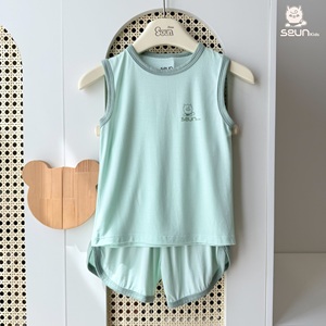 Ensemble de vêtements pour enfants, vêtements unisexes pour enfants, doux et légers, vêtements d'été de haute qualité, fabrication vietnamienne, confort toute la journée - Product Image 1