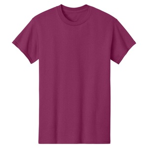 เสื้อยืดถักผ้าฝ้าย 100% สำหรับผู้ชาย ปี 2026 สีเบอร์รี่ พร้อมตัวเลือกขนาดและโลโก้แบรนด์ที่ปรับแต่งได้ - Product Image 5