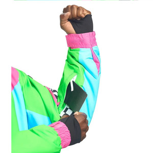 Custom <b>Retro</b> <b>Men's</b> One Piece <b>Ski</b> <b>Suit</b> Neon Color Block Waterproof Windproof Insulated Snowsuit Hooded Belted <b>Ski</b> Jumpsuit - Product Image 5