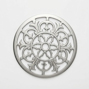 Salvamanteles de Metal Estilo Art Deco para Platos Calientes, Salvamanteles de Hierro Fundido Resistente al Calor con Diseño Geométrico Recortado para la Mesa - Product Image 4