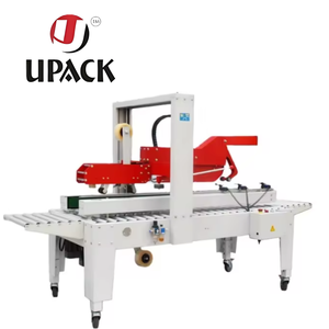 Machine de scellage automatique pneumatique HUALIAN FXJ-5050Z pour cartons à rabat avec ruban adhésif plastique pour la fermeture de caisses et de boîtes pliantes - Product Image 2