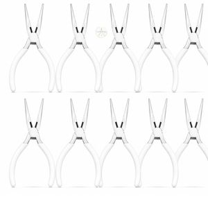 LUMINEX Jewelry <b>Pliers</b> <b>Set</b> Stainless Steel White Handle For DIY Wire Working Tools - Product Image 4