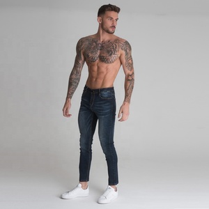 2021 New Design Fashion <b>Business</b> Men Style Slim Fitting Jeans Solid Color Men's Slim Fit Jeans OEM ODM <b>Service</b> - Product Image 4
