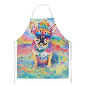 Delantal Unisex grande Multicolor Pug Hippie Dawg para cocinar, hornear, manualidades, jardinería, para hombres y mujeres adultos - Product Image 1