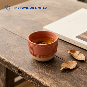 Tasse à thé en céramique Pine Pavilion, tasse à café, logo personnalisé, style nordique minimaliste, côtelée verticale, vintage Wabi-Sabi, tasse de dégustation de thé pour la maison - Product Image 4