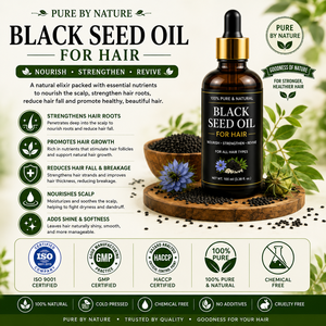 Huile Essentielle Pure de Nigelle de Qualité Supérieure, Pressée à Froid, Huile de Graines Noires (Nigella Sativa) pour Soins du Visage, de la Peau, des Cheveux et du Cuir Chevelu – Meilleure Vente - Product Image 4