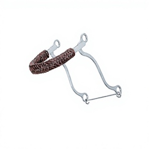 <b>Braided</b> Horse Bit Stainless Steel Hackamore Western Riding Tack <b>Accessory</b> Equestrian Equipment - Product Image 4